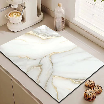 Luxus Marmor Design Küchenmatte
