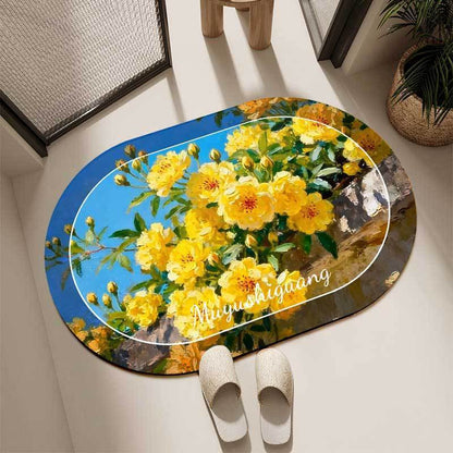 Künstlerischer floraler Dekor Teppich