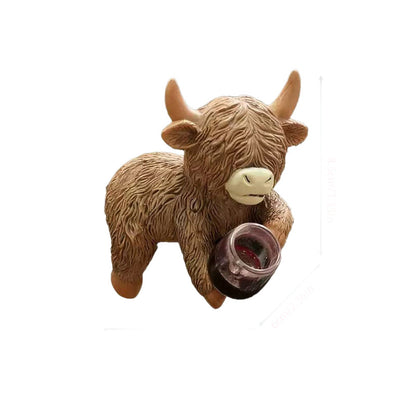 Dekorative Highland-Rind Figur Brehn