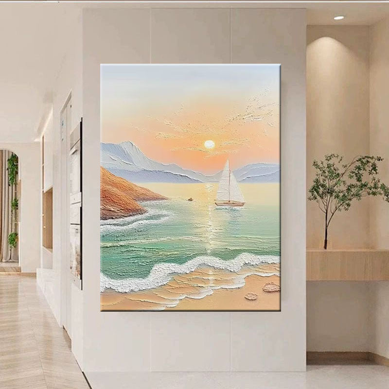 Szenerische Küstenlandschaft Leinwandkunst