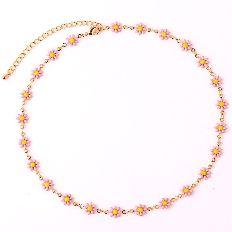 Floral Daisy Chain Halskette Brehn