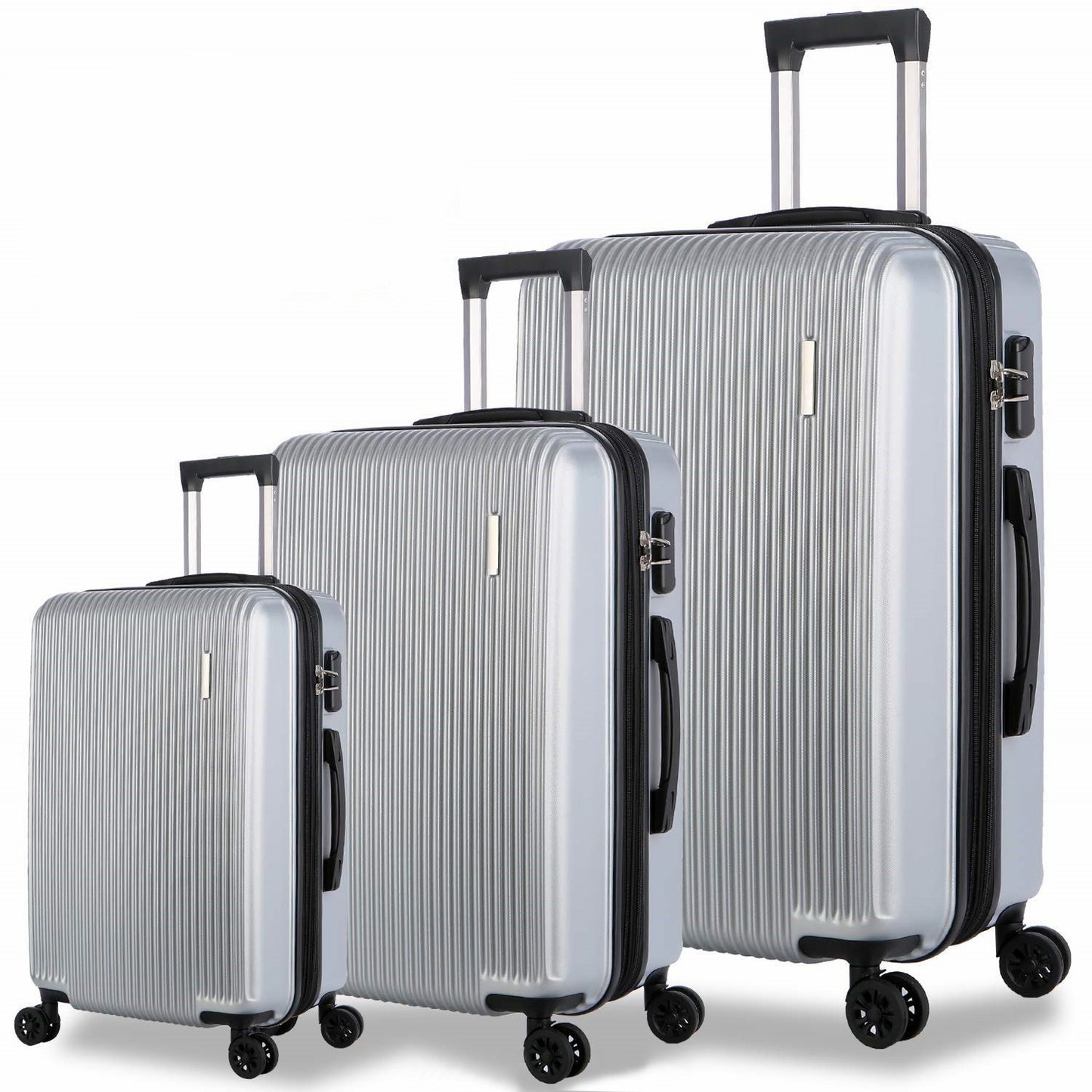 Unisex Drei-Teilig Erweiterbares Hartschalengepäck Set Brehn
