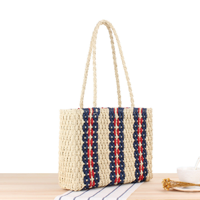 Strandtasche Im Eleganten Geflechtstil Brehn