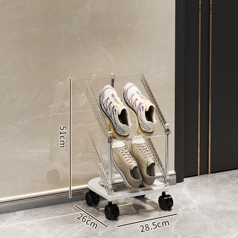 Schuhregal mit transparentem Design Brehn
