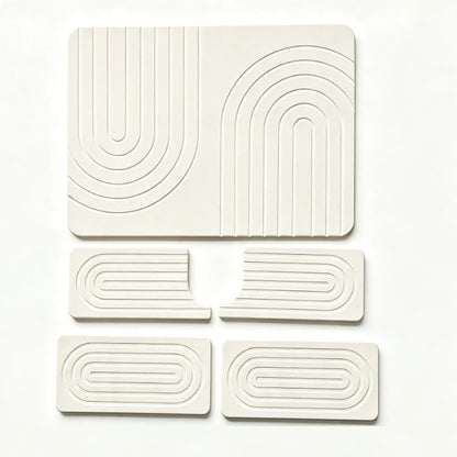 Multifunktionales Küchenoberflächenmatte-Set
