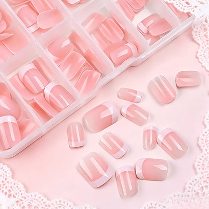 French Tip Press-On Nail Art Set Brehn