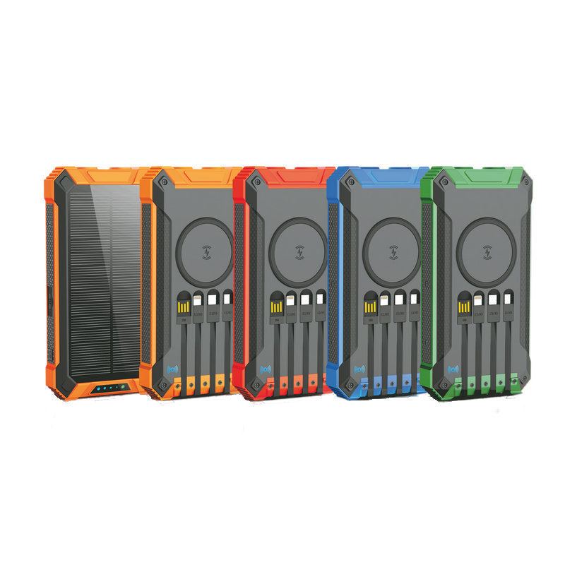 Powerbank mit Solarbetriebenem Schnellladegerät Brehn