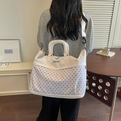 Stilvolle gepunktete Reis-Tasche Brehn