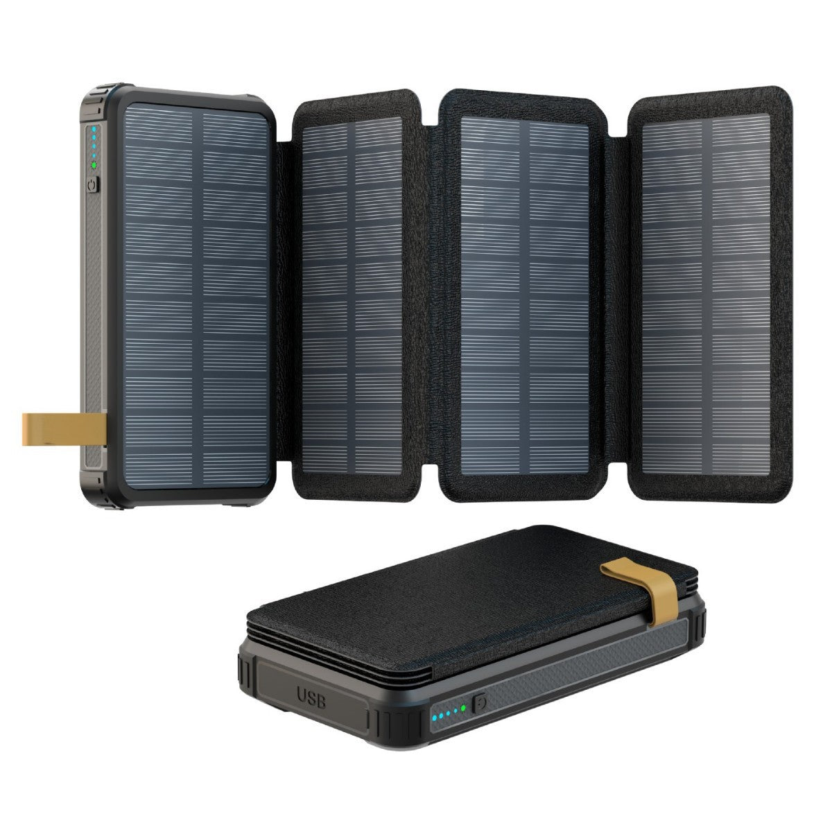 Solarbetriebene Powerbank Mit Schnellladefunktion Von Brehn