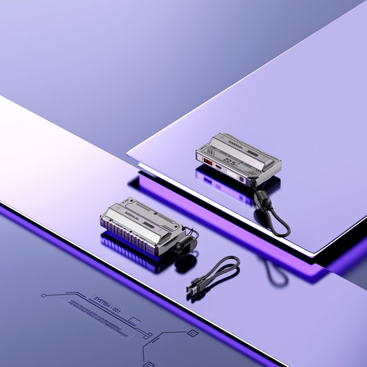 Hochleistungs-Powerbank mit multiplem Schnellladeanschluss Brehn
