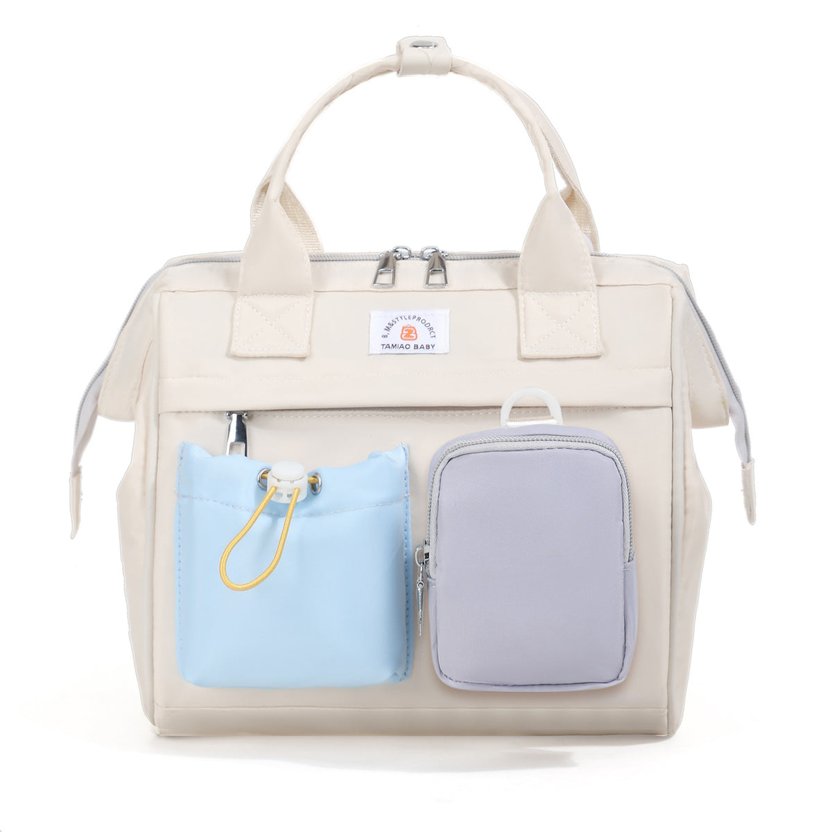 Stylische Mehrfach-Fächer Wickeltasche Brehn