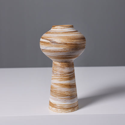 Künstlerische Spiraldesign Keramikvase Brehn
