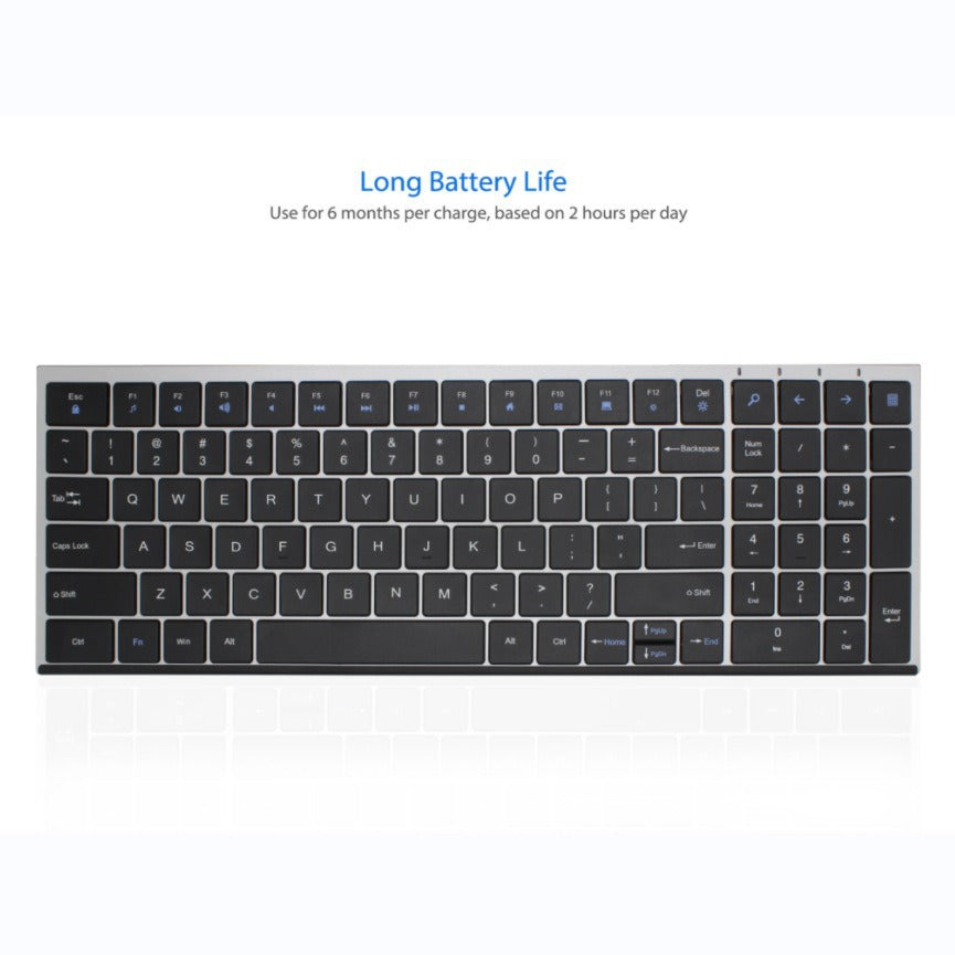 Ultraleichte Kabellose Tastatur mit Langer Akku-Laufzeit Brehn