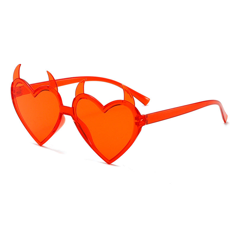 Damen kreative Herzform Sonnenbrille Brehn