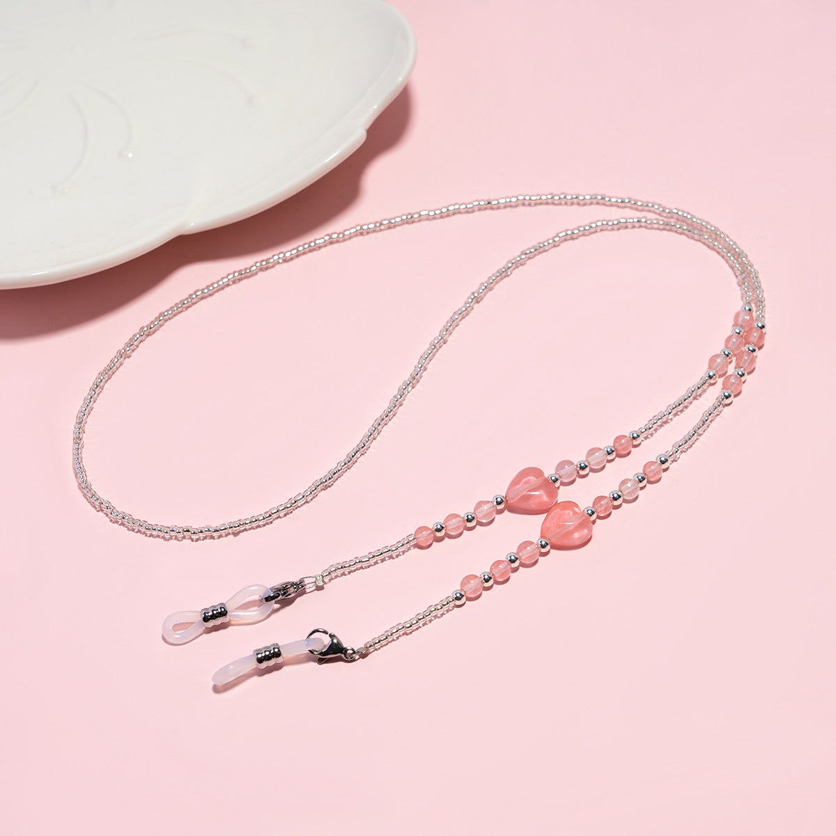 Elegante Perlen Brillen Kette Brehn