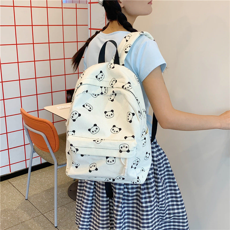 Lässiger Rucksack mit Pandamotiv Brehn
