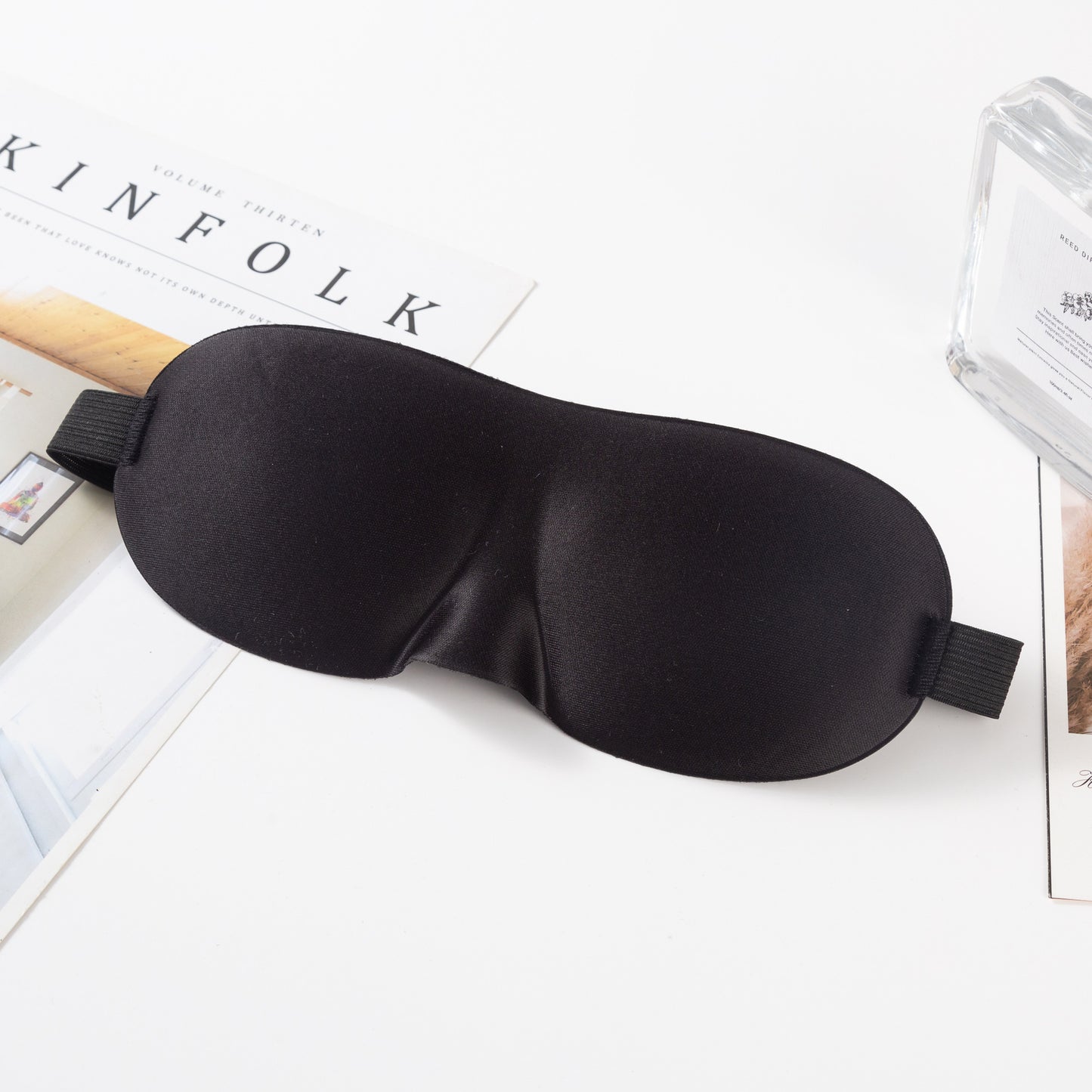 Unisex nan anatomisch geformte Schlafmaske mit geformten Augenmulden, leichtem Schaumkern und elastischem Komfortband Brehn