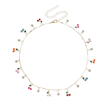 Floral Charm Anhänger Halskette Brehn