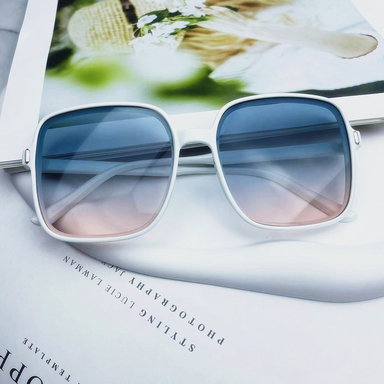 Oversized Retro Quadratische Sonnenbrille Brehn
