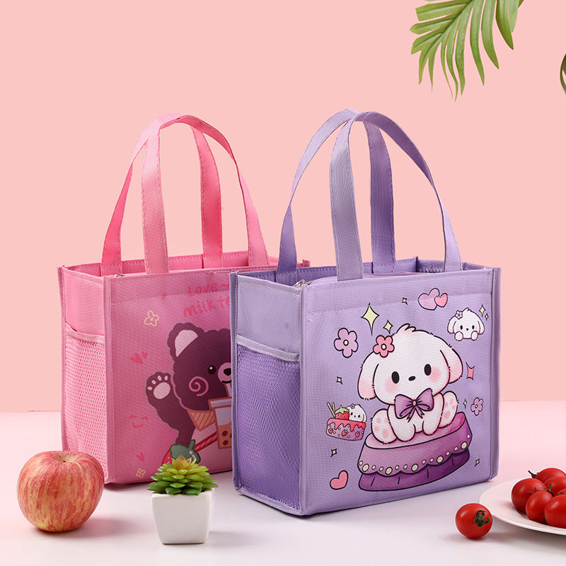 Kinder Isolierte Cartoon Lunch Tasche Brehn