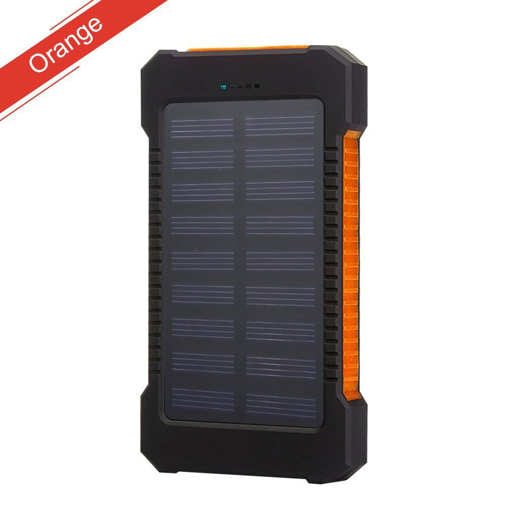 Solarbetriebene Powerbank mit Doppelter Usb-Anschluss Brehn