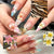 Tropisches Floral Press-On Nagelset Brehn