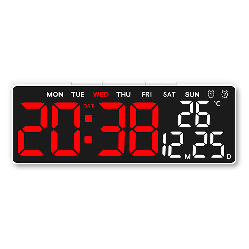 Digitaler Wetterwecker mit Großem Led-Display und Temperaturanzeige Brehn