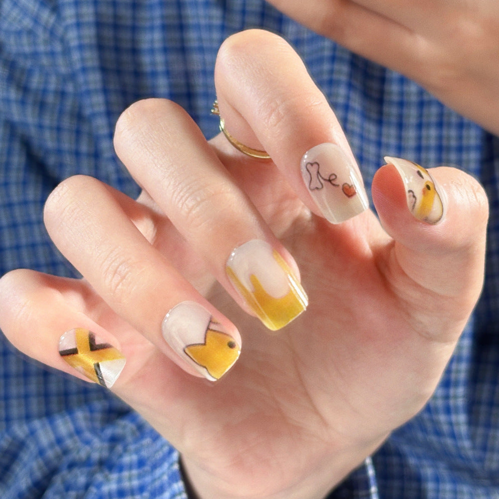 Dekoratives Press-On-Nagelset mit einzigartigen Mustern Brehn
