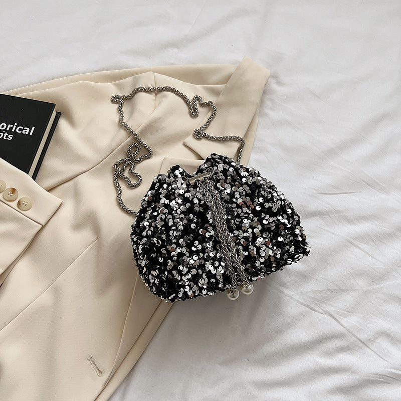 Pailletten Mini Abendtasche