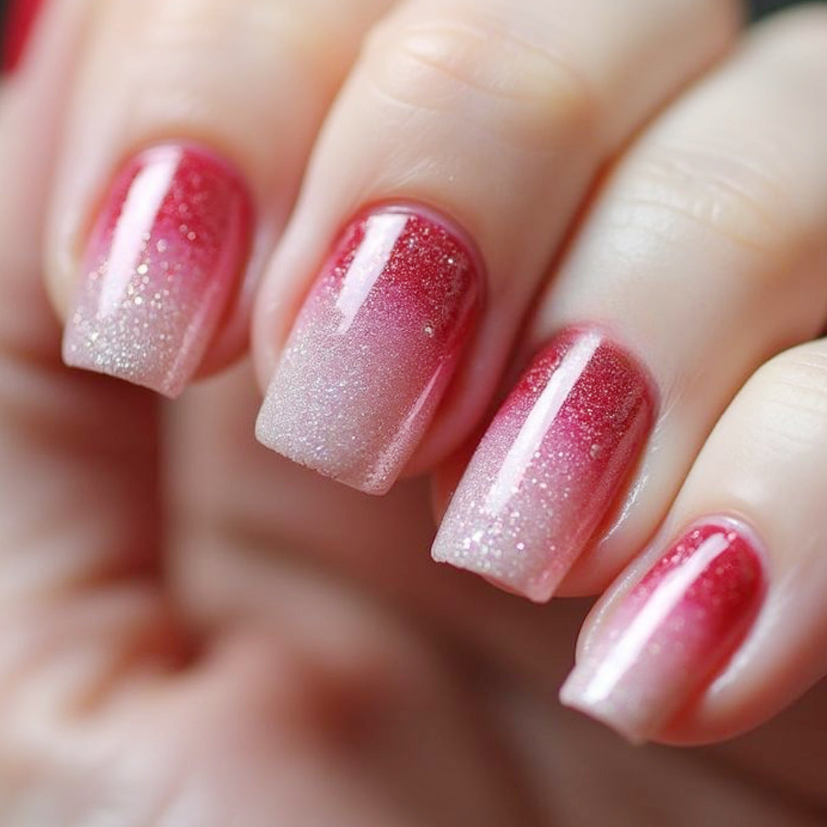 Ombre Glitter Nagelkunst Design Brehn