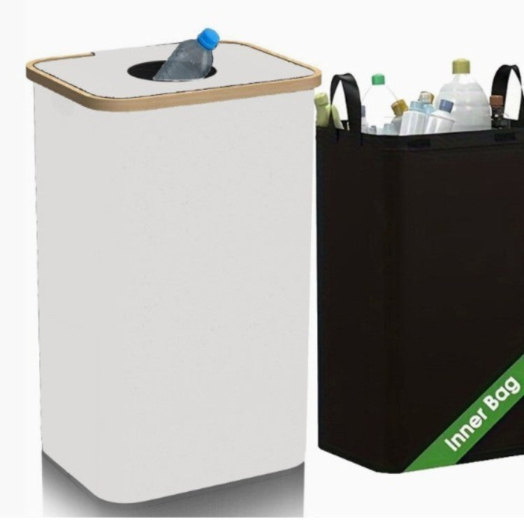 Multifunktionale Wäscheaufbewahrungsbox mit Bambusdeckel Brehn