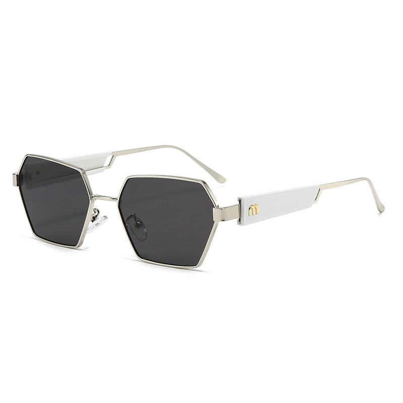 Damen Hexagon Sonnenbrille mit luxuriösen Metallakzenten Brehn
