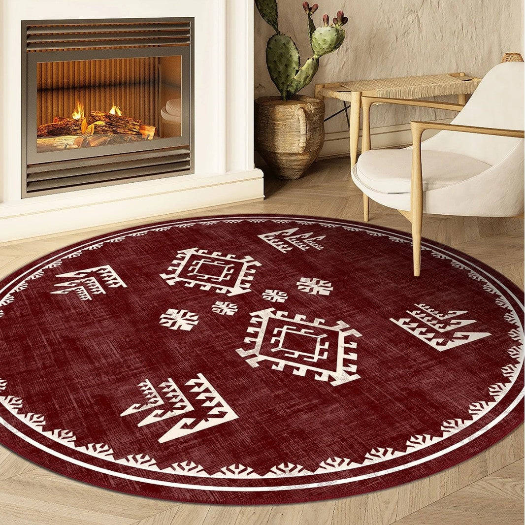 Eleganter runder Teppich