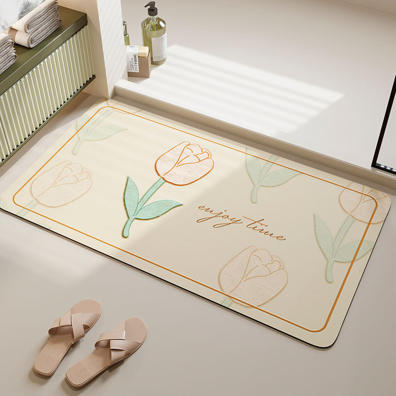 Weiche florale Badmatte Brehn