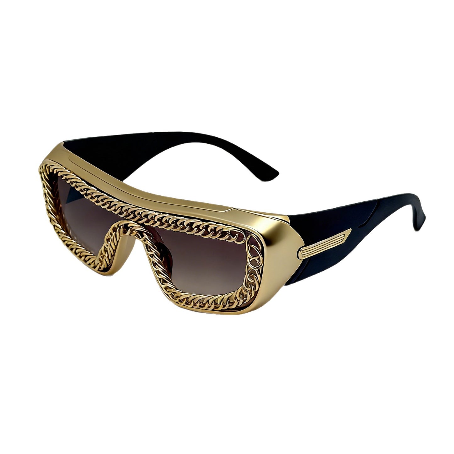 Damen Sonnenbrille mit einzigartigem Kettenrahmen Brehn