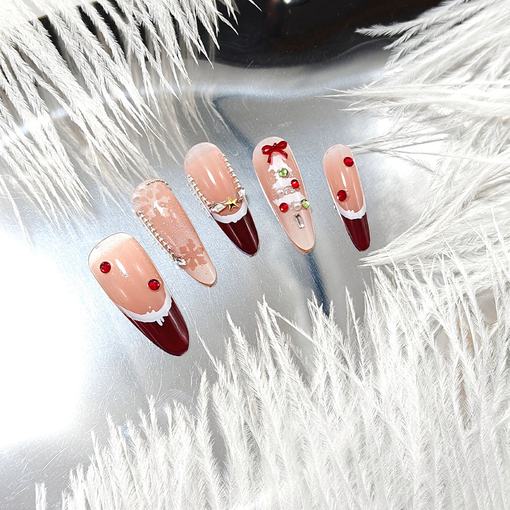 Weihnachts-Kunstnagel-Set Brehn