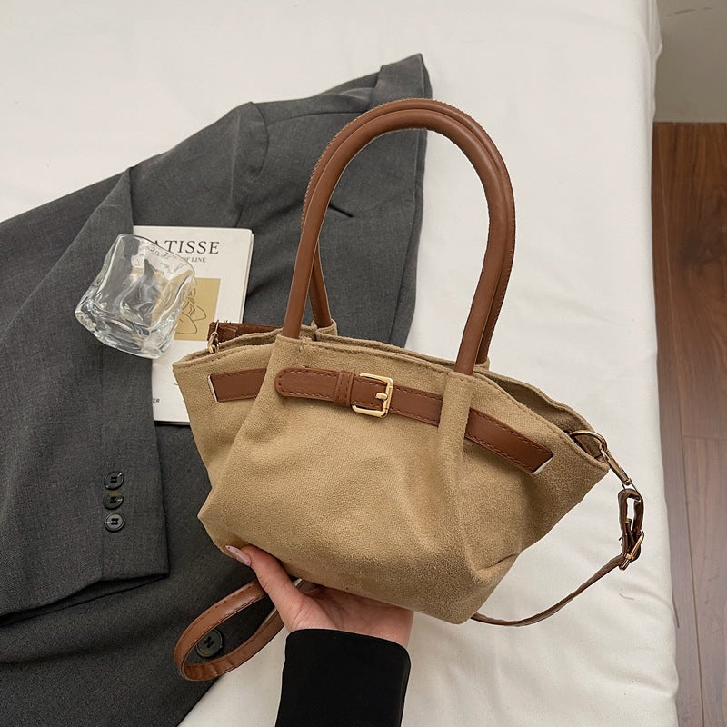 WoChic Wildleder Umhängetasche Brehn