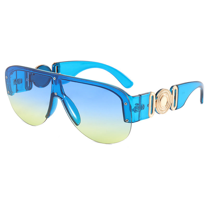 Damen große Sonnenbrille mit luxuriösem Randdesign Brehn