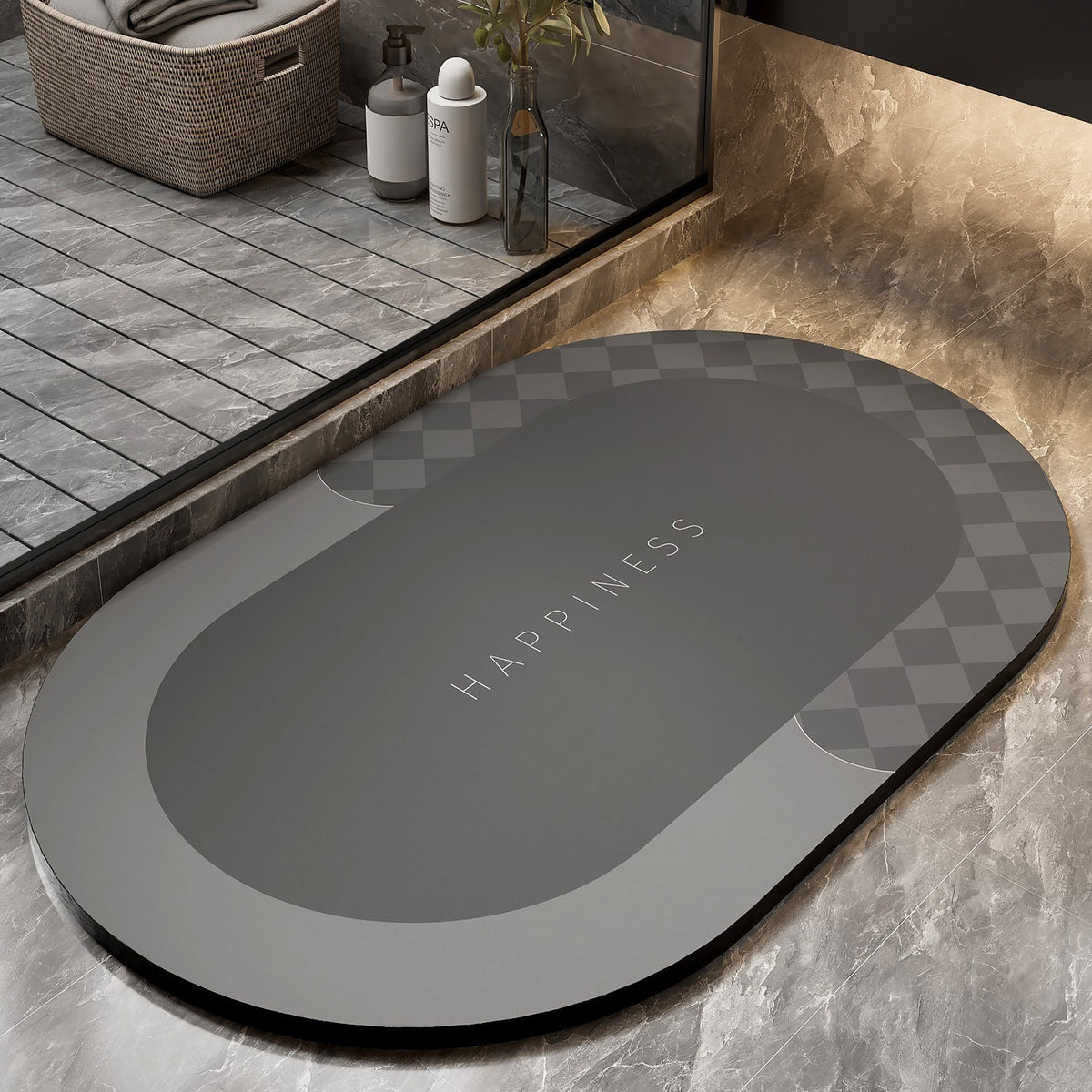Florales Muster Badewanne Matte