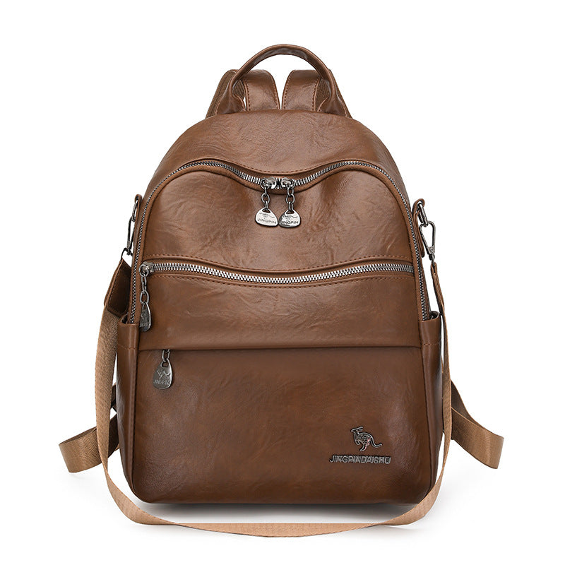 Luxuriöser Retro-Leder-Rucksack Brehn