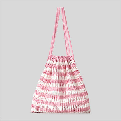 Leichte gestreifte Häkel-Tasche