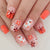 Künstlerisches Druck-On-Nagel-Set mit Halloween-Themen-Designs Brehn