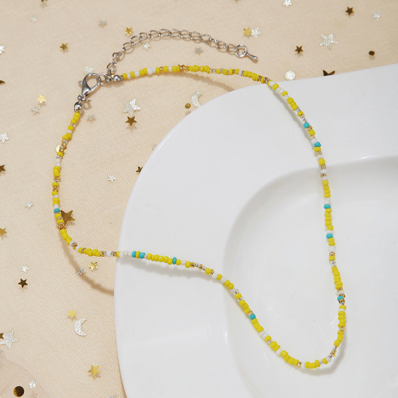 Handgefertigtes Perlen Choker Halsband Brehn