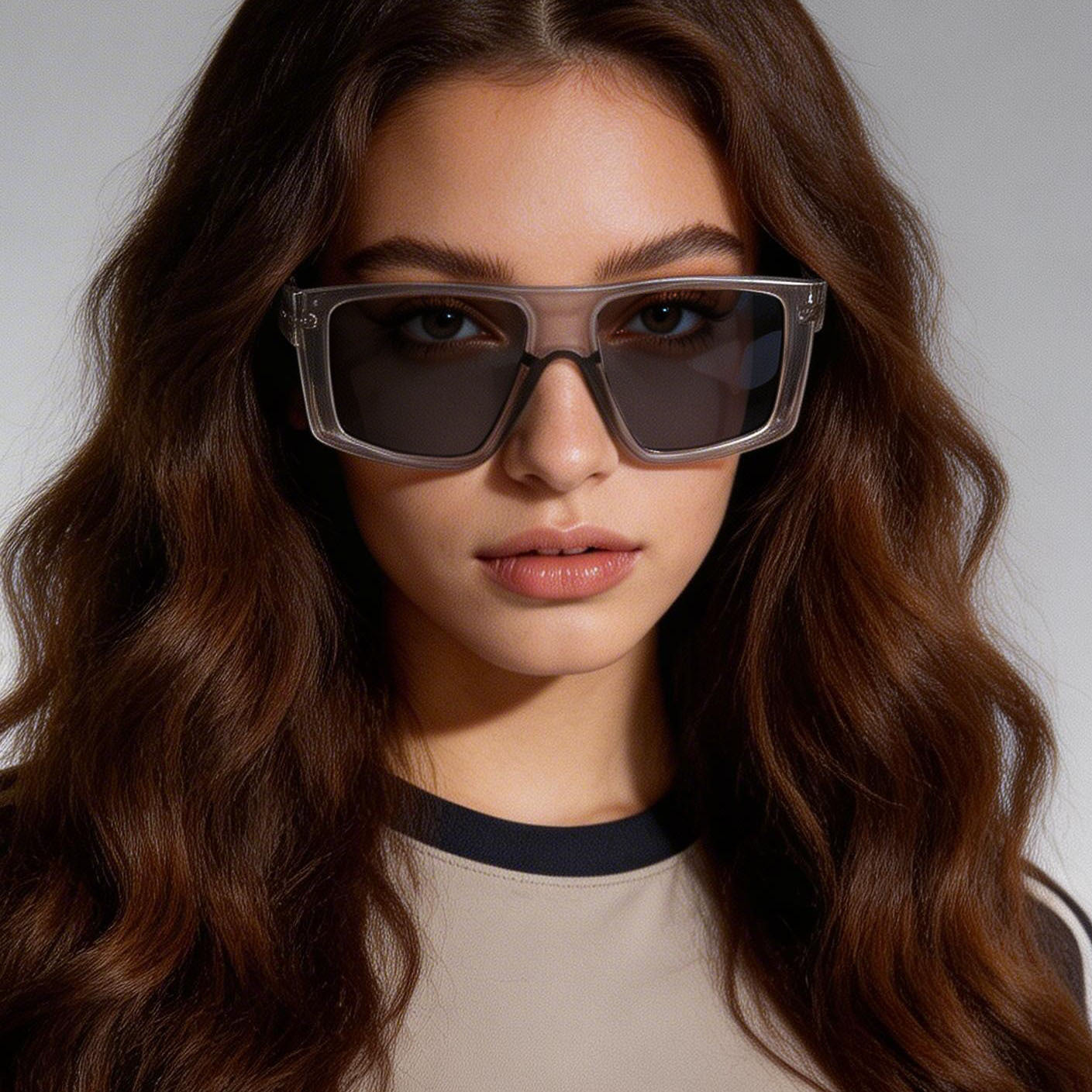 Damen oversized geometrische Sonnenbrille Brehn