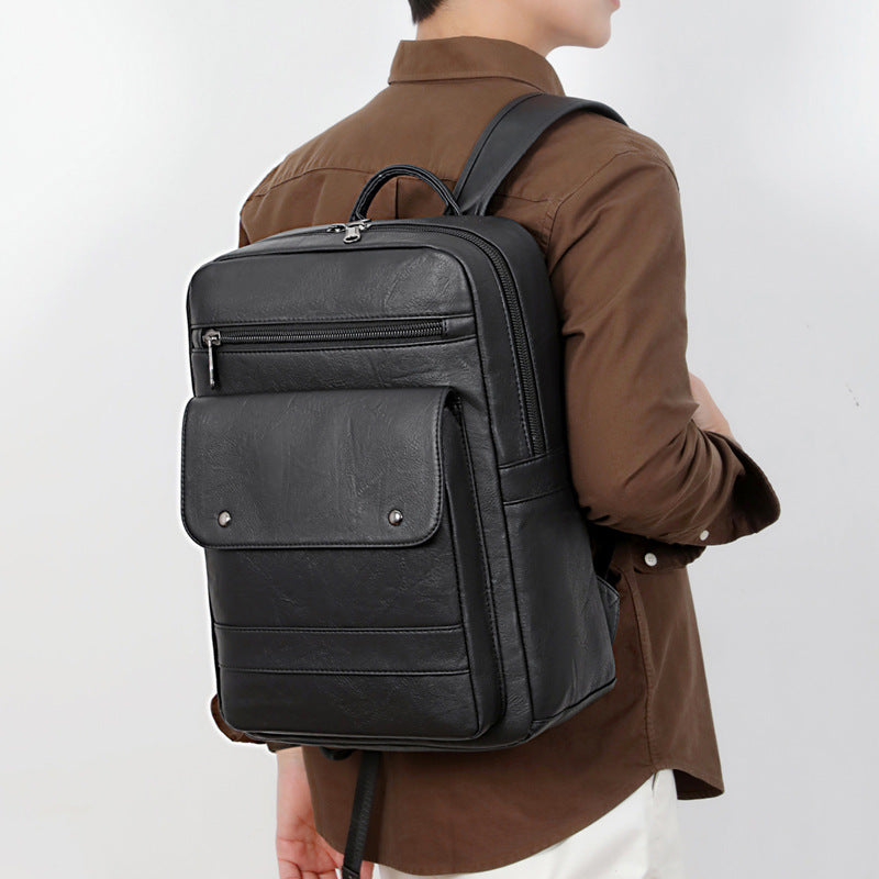 Rucksack Aus Hochwertigem Kunstleder mit Viel Stauraum und Ergonomischem Design Brehn