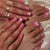 Dekoratives 3D Schleifen Press-On Nagelset Brehn