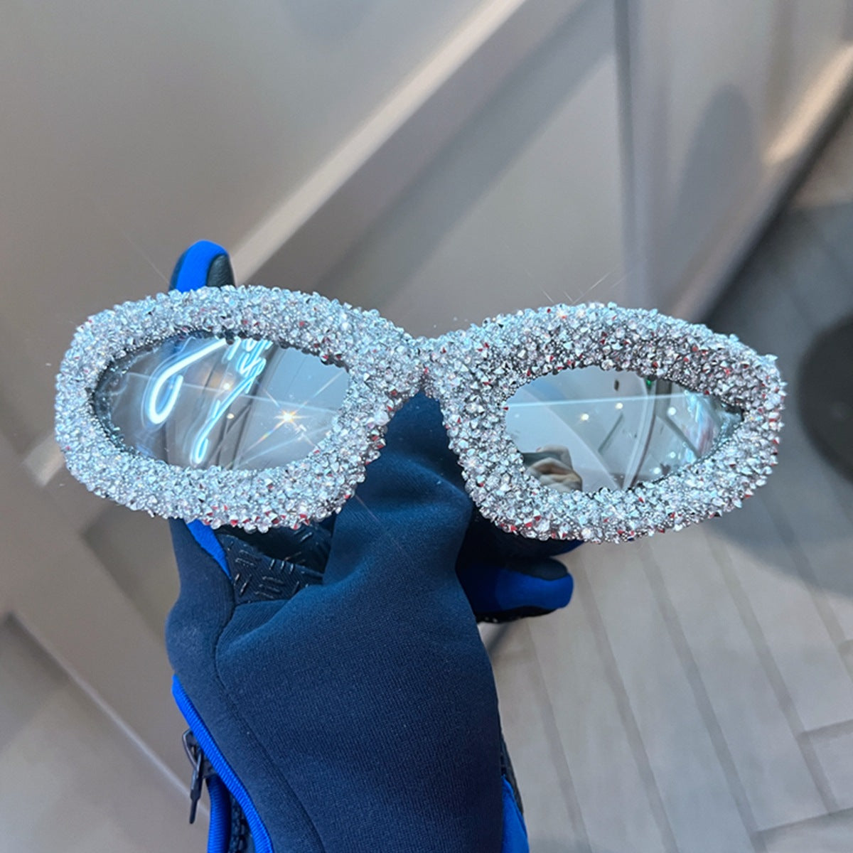 Damen Glamouröse Schmuckstein-Sonnenbrille Brehn