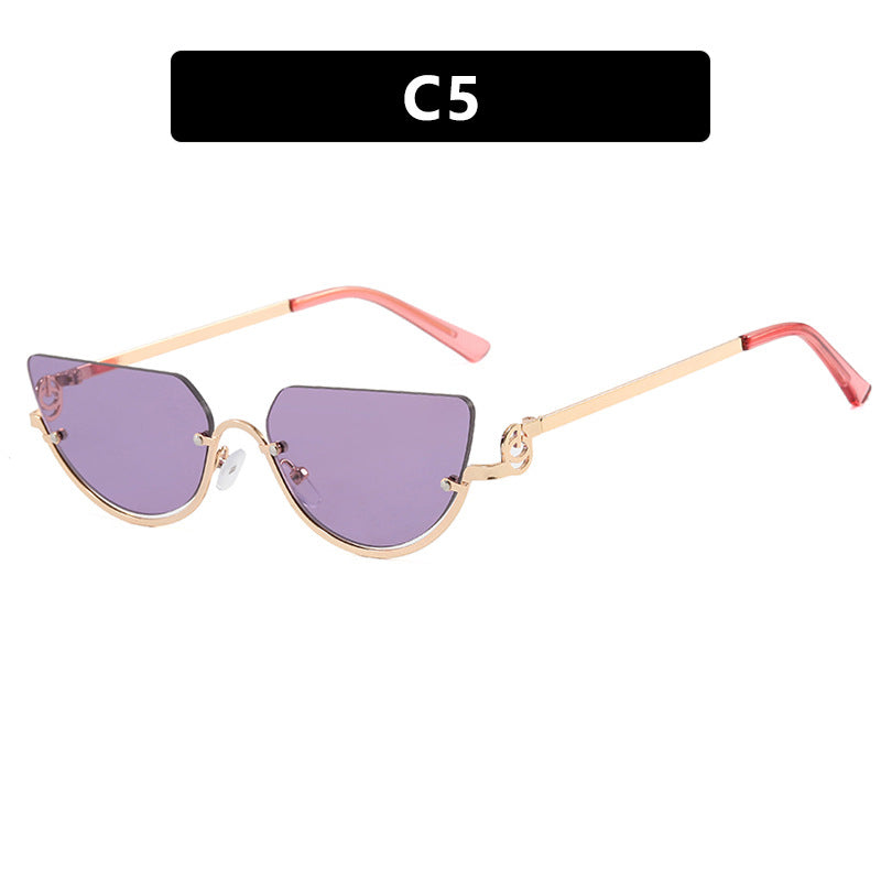 Damen Cat-Eye Sonnenbrille mit goldfarbenem Metallrahmen und UV-Schutz Brehn