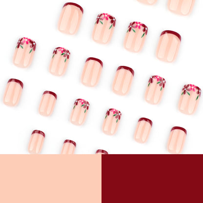Kunstvolle Nagelgestaltung mit Blumen- und Farbverlaufseffekten Brehn