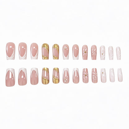 Elegante 3D Blumen Acryl Nagelkunst Erweiterungen Brehn
